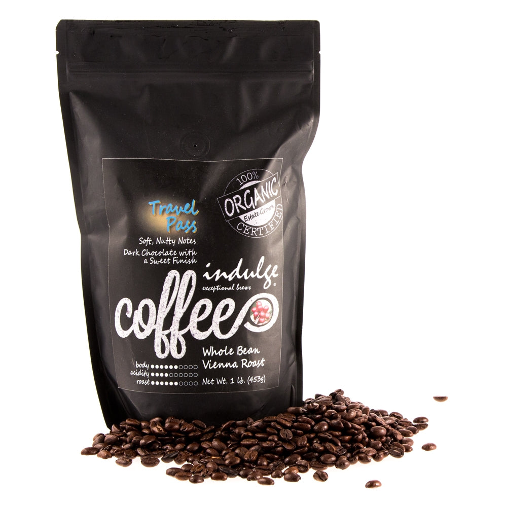 Travel Pass Vienna Roast Whole Bean Organic Coffee
