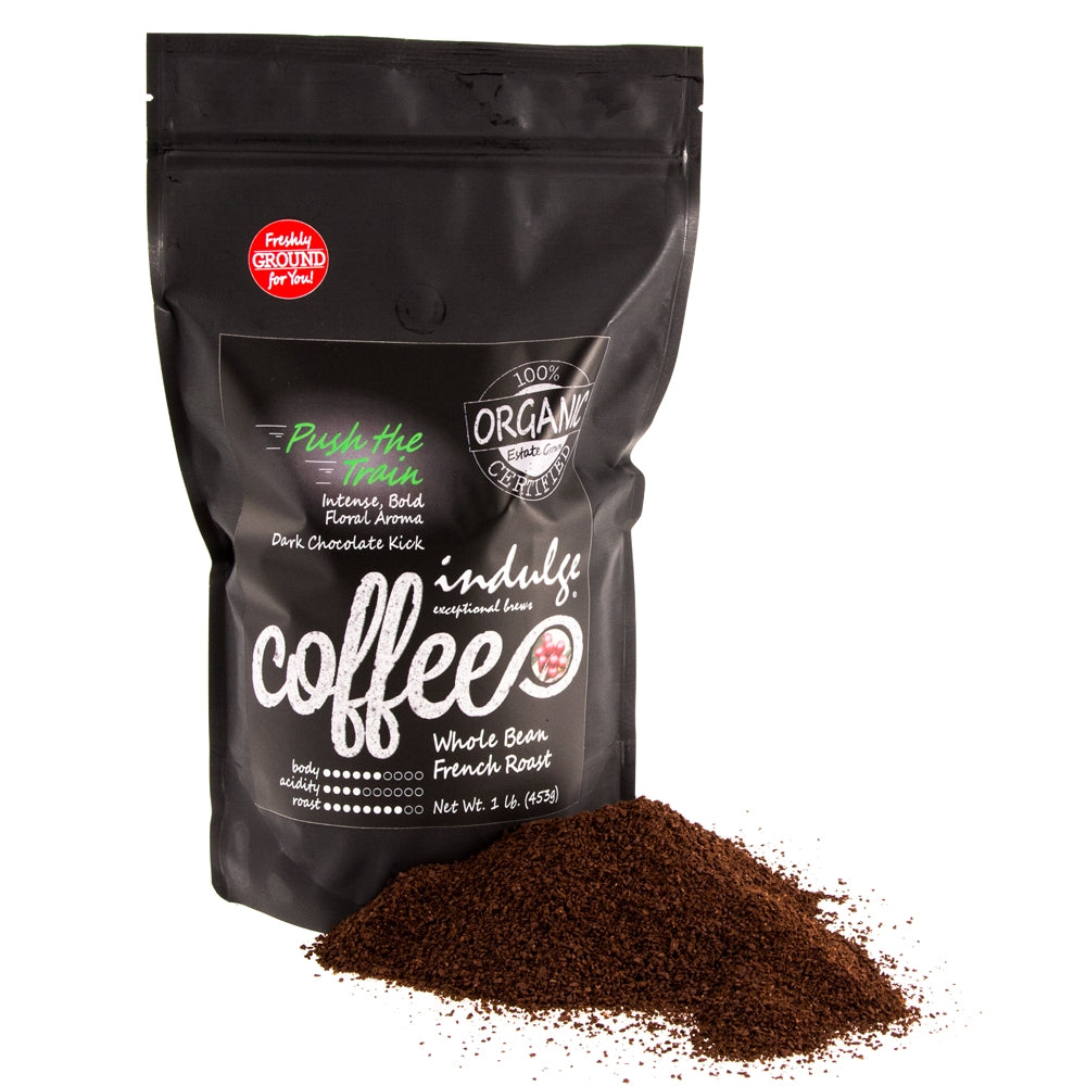 Push The Train French Roast Ground Organic Coffee