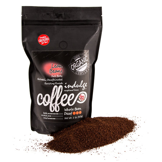 Lean Beans Naturally Decaffeinated Organic Ground Coffee