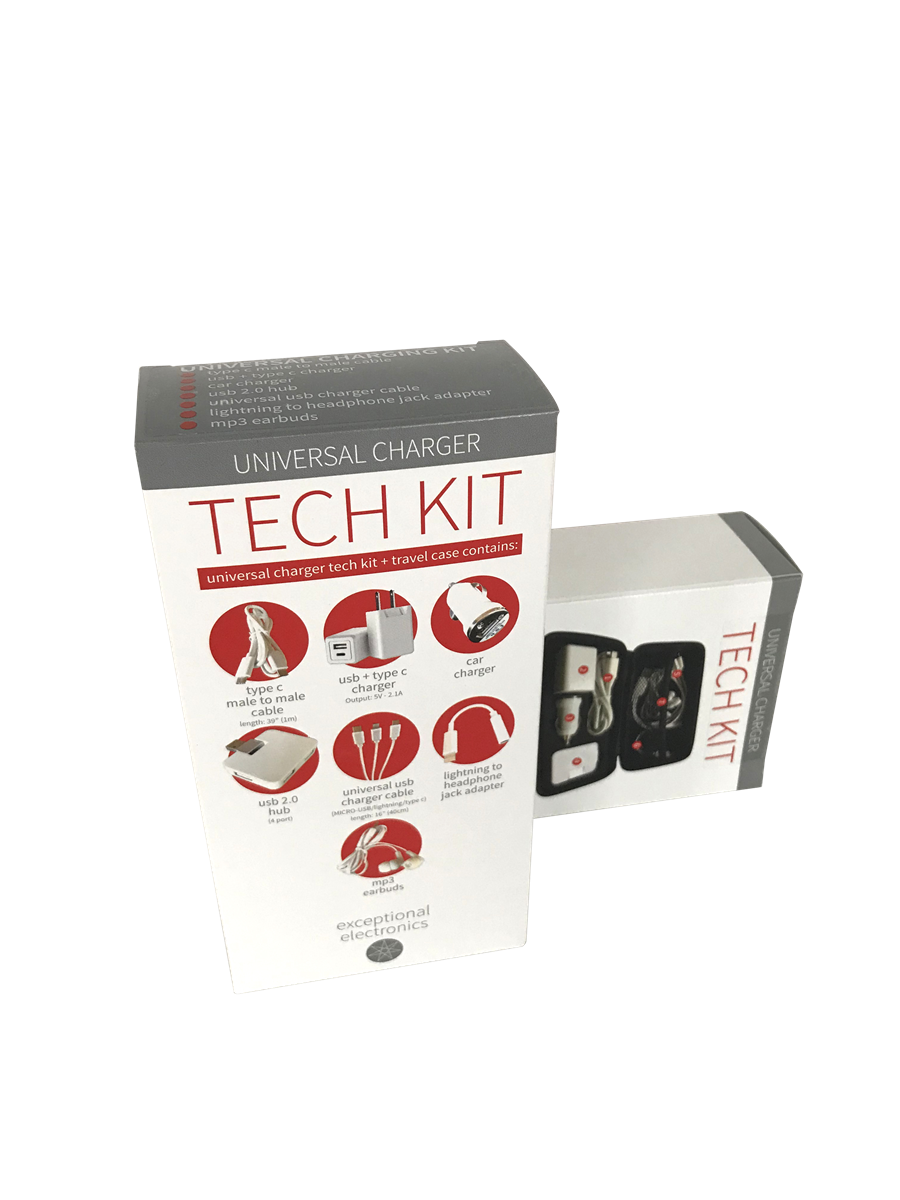 Universal Charger Tech Kit Large - 8 items