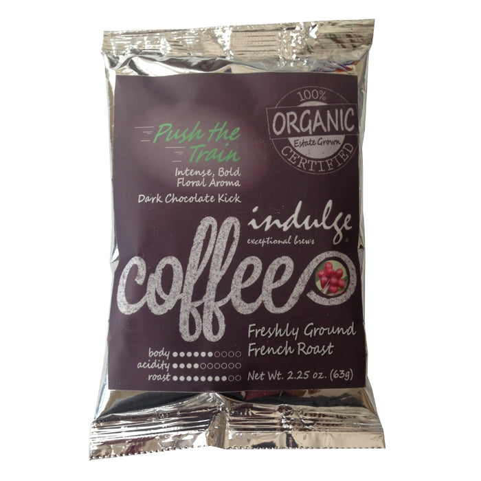 Push The Train French Roast Ground Organic Coffee - Single Pot Pack