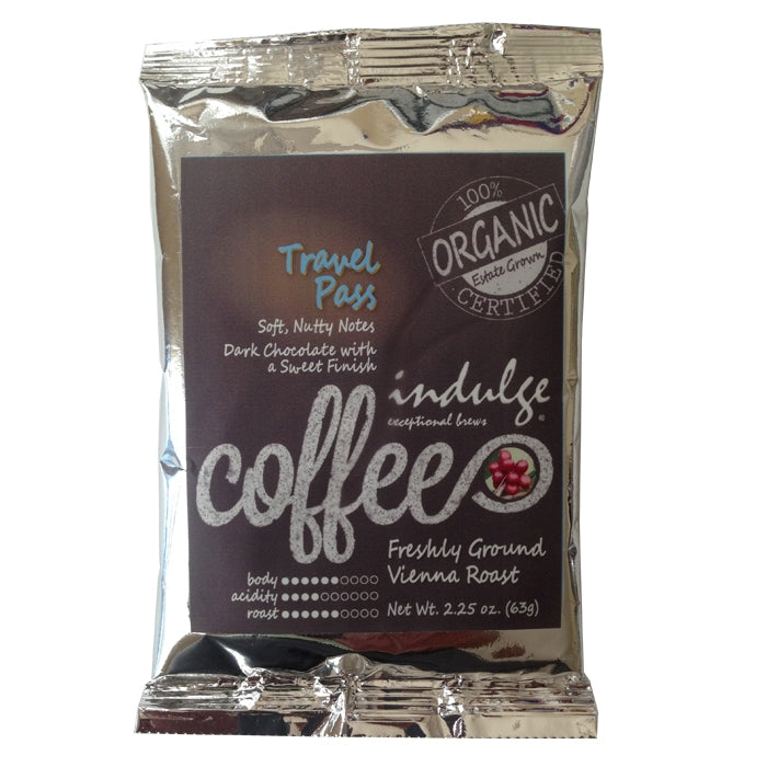 Travel Pass Vienna Roast Ground Organic Coffee - Single Pot Pack