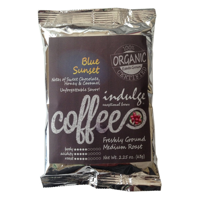 Blue Sunset Medium Roast Ground Organic Coffee - Single Pot Pack