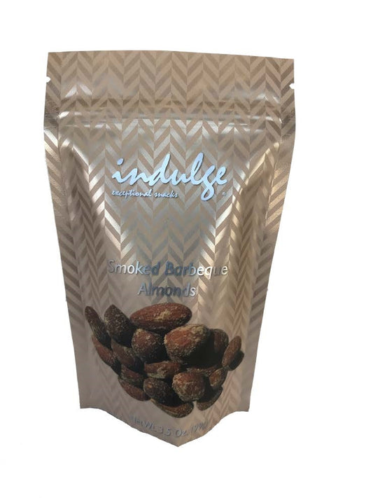 Smoked BBQ Almonds In Resealable Snack Pouch 3.5 oz.